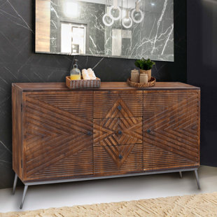 CHIC TEAK Etsa Solid Wood Freestanding Bathroom Cabinet