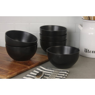 TEN STRAWBERRY STREET Wazee Matte 16 oz. Cereal Bowl (Set of 6)