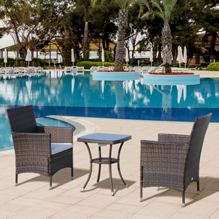 MISTANA 2-Sitzer Lounge-Set Speece aus Rattan mit Polster