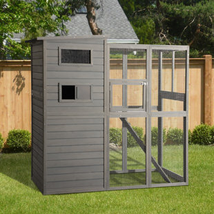 GIODIR Wooden Outdoor Cat House