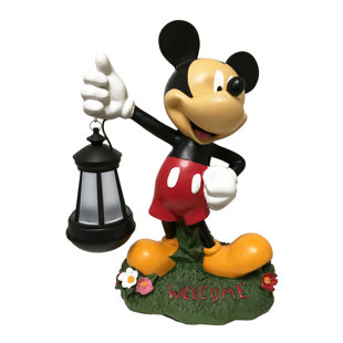 BACK YARD GLORY Disney Mickey Mouse LED Lantern Garden Statue