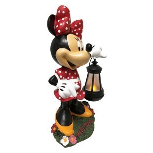 BACK YARD GLORY Disney Minnie Mouse LED Lantern Garden Statue