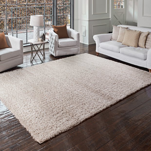 Gertmenian Anjou Modern Solid Color Polypropylene Shag Area Rug