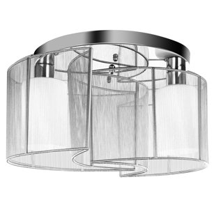 CLASSICLIVING Glass Flush Mount
