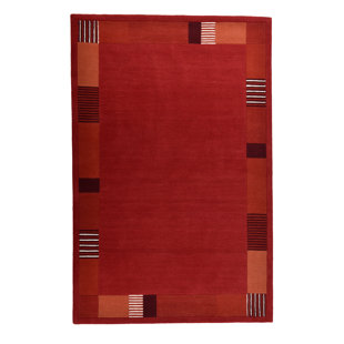 THEKO Rectangular No Pattern And No Uniform Color Hand Woven Area Rug