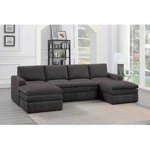 F&L HOMES STUDIO Kaelicci 6 - Piece Upholstered Sectional