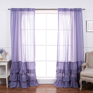 ONE ALLIUM WAY® Neuville Polyester Semi Sheer Sliding Panel Pair (Set of 2)