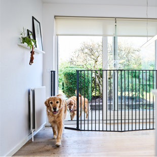 TUCKER MURPHY PET™ Extension Kit for DogSpace Rocky Extra Tall Pet Gate, Black
