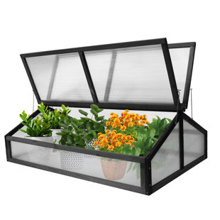 KAHOO 47.24" W x 30.31" D Cold Frame Greenhouse