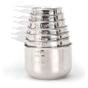 2LB Depot 7 -Piece Stainless Steel Measuring Cup Set