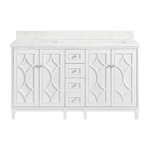 KATHY IRELAND HOME BY GREENTOUCH Southport 60" Double Bathroom Vanity