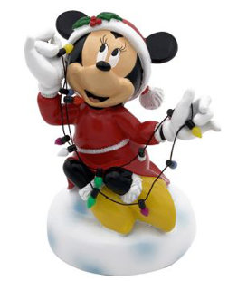 BACK YARD GLORY Disney Minnie Mouse Wrapped In Lights Garden Statue