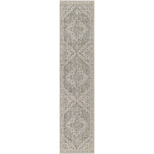 CANORA GREY Rectangle Gazzo Oriental Power Loomed Area Rug in Gray/Tan