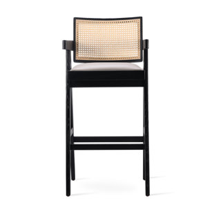 SOHOCONCEPT Pierre J. Half Wicker Counter & Bar Stool