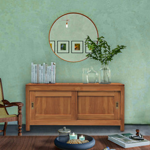 CHIC TEAK Oakland Solid Wood TV Stand for TVs up to 43"