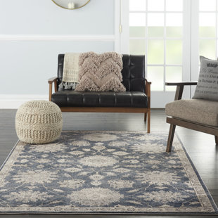 BUNGALOW ROSE Freeda Contemporary Modern Beige Area Rug