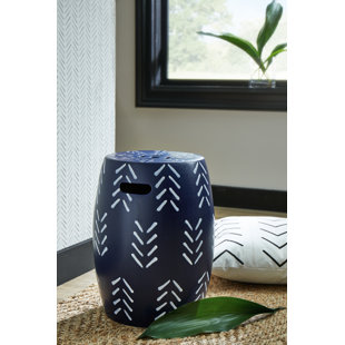 DAKOTA FIELDS Dilreet Ceramic Accent Stool