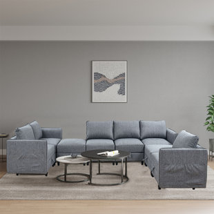 AUGENSTERNCHEN 8 - Piece Upholstered Sectional