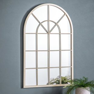 WILLA ARLO INTERIORS Esmeralda Metal Flat Wall Mirror
