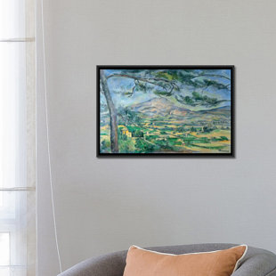 VAULT W ARTWORK 'Mont Sainte-Victoire with Large Pine-Tree 1887' by Paul Cezanne Painting Print on Canvas