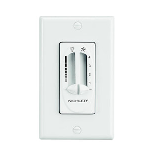 KICHLER LIGHTING Fan Light Dual Slider Ceiling Fan Wall Control