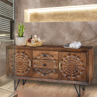 CHIC TEAK Solid Wood Freestanding Bathroom Cabinet