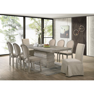 ONE ALLIUM WAY® Shantay 7 - Piece Pedestal Dining Set