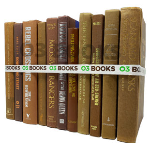 O3 BOOKS Brown Decorative Books