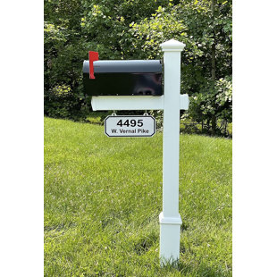 4EVER PRODUCTS Personalized Post Mounted Mailbox