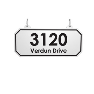 4EVER PRODUCTS Personalized Metal Address Plaque