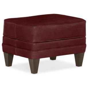 BRADINGTON-YOUNG Willow Leather Ottoman