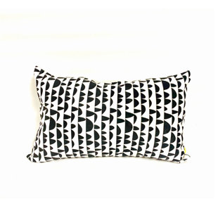 ROCHELLE PORTER DESIGN Humpday White Velvet Lumbar Pillow Cover