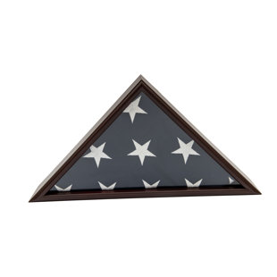 DECOMIL Burial/Funeral/Veteran Flag Elegant Display Case