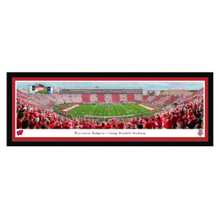 BLAKEWAY WORLDWIDE PANORAMAS, INC NCAA Wisconsin Badgers Football Panoramic Print