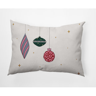 E BY DESIGN Holiday Cheer Polyester Indoor/Outdoor Throw Pillow