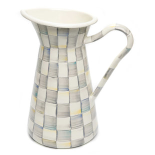 MACKENZIE-CHILDS Sterling Check® Large Practical Pitcher