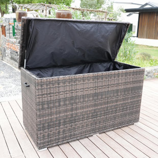 Primestok 67.2'' W 270 Gallons Water Resistant Deck Box in Brown