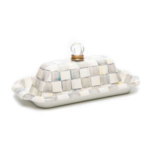 MACKENZIE-CHILDS Sterling Check® Butter Box
