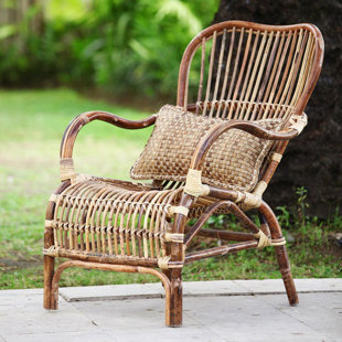 BOBO INTRIGUING OBJECTS Sumatra 100% Natural Rattan Outdoor Accent Chair