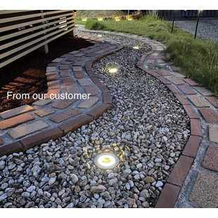 ANSAUCT Stainless Steel Low Voltage Solar Powered Integrated LED Metal Pathway Light Pack