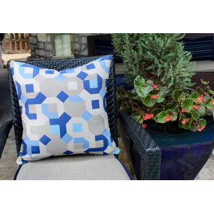 SALLIEDUNCANDESIGNS No Decorative Addition Sunbrella® Indoor/Outdoor Throw Pillow