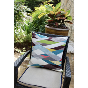 SALLIEDUNCANDESIGNS No Decorative Addition Sunbrella® Indoor/Outdoor Throw Pillow