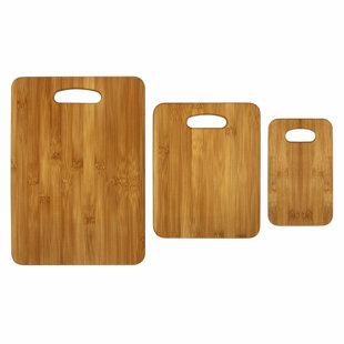 Oceanstar Design 3 Piece Bamboo Cutting Board Set