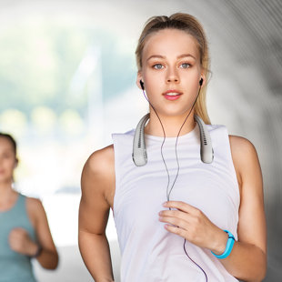 Kahoo Neck Fan, 3 Speed Portable Bladeless Hanging Neck Fan, 360° Cooling, Super Quiet, No Hair Twisting, Suitable For Traveling, Sports, Office