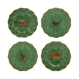 BORDALLO PINHEIRO Woods 9.45'' Salad/Dessert Plate (Set of 4)