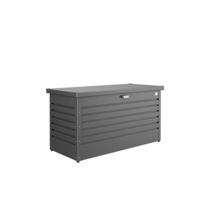Biohort LeisureTime 120 Gallon Water Resistant Metal Deck Box with Lock