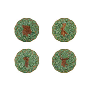 BORDALLO PINHEIRO Woods 5.98'' Bread And Butter Plate (Set of 4)