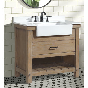 ARI KITCHEN & BATH Marina 36" W x 20" D x 35" H Single Bathroom Vanity