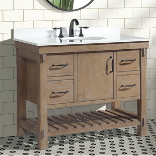 ARI KITCHEN & BATH Marina 42" W x 22" D x 35" H Single Bathroom Vanity