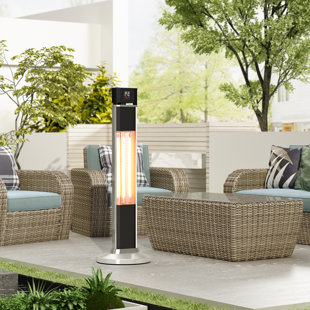 BKB365 Infrared 1500 Watt Electric Standing Patio Heater